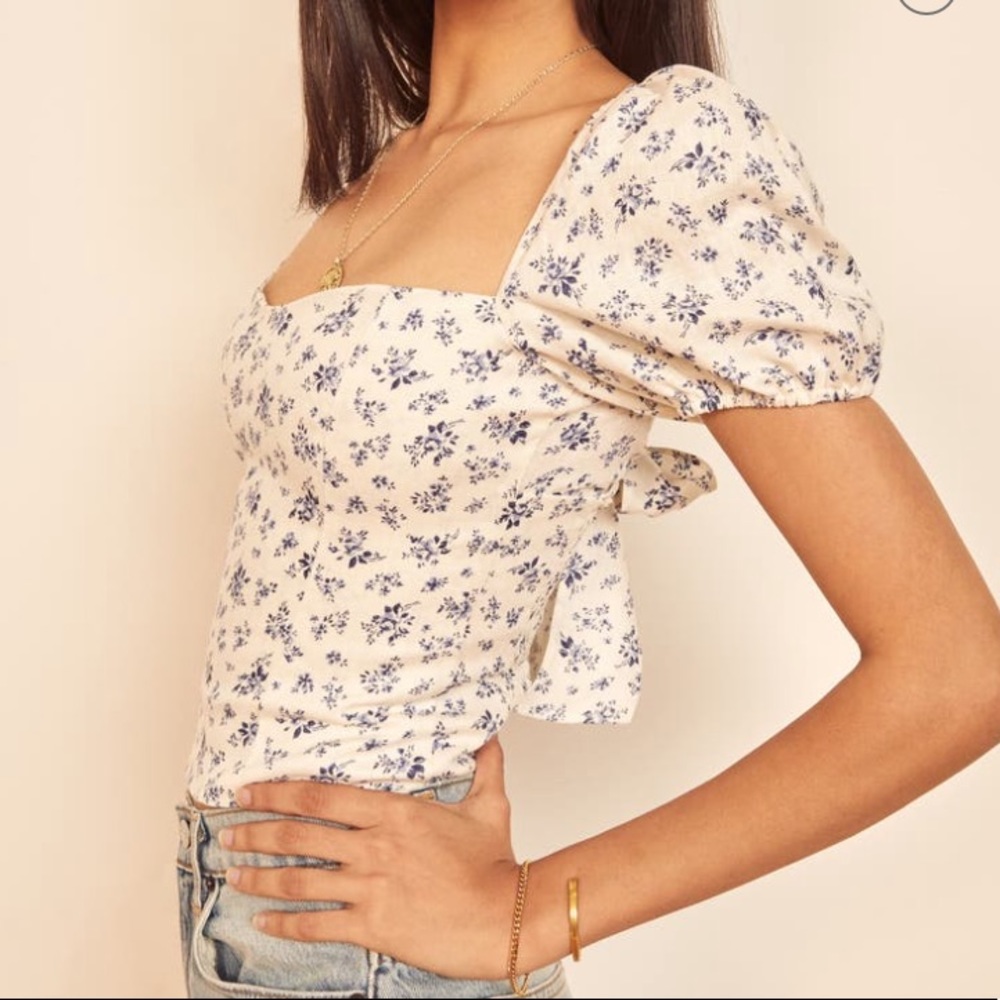 Reformation Casterly Top in “Gracie” sz 0